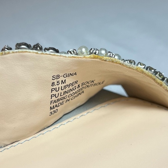 Betsey Johnson SB Gina Bridal Heels - Silver with Blue Bottoms - Size 8.5 - EUC - Picture 12 of 12